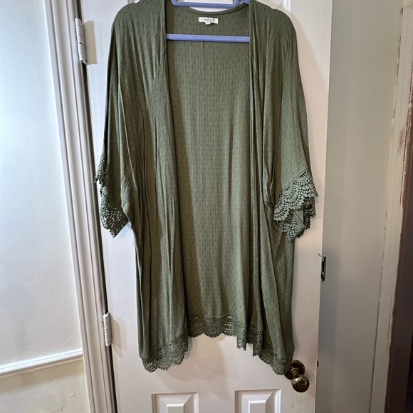 Maurices Olive Green Kimono Cardigan - Picture 2 of 6